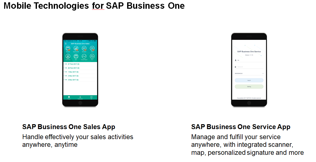 SAP Business One移動(dòng)應(yīng)用,SAP Business One,SAP移動(dòng)應(yīng)用